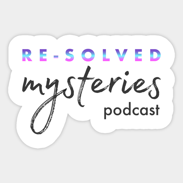 Glowy Re-solved Mysteries Script Sticker by Re-Solved Mysteries